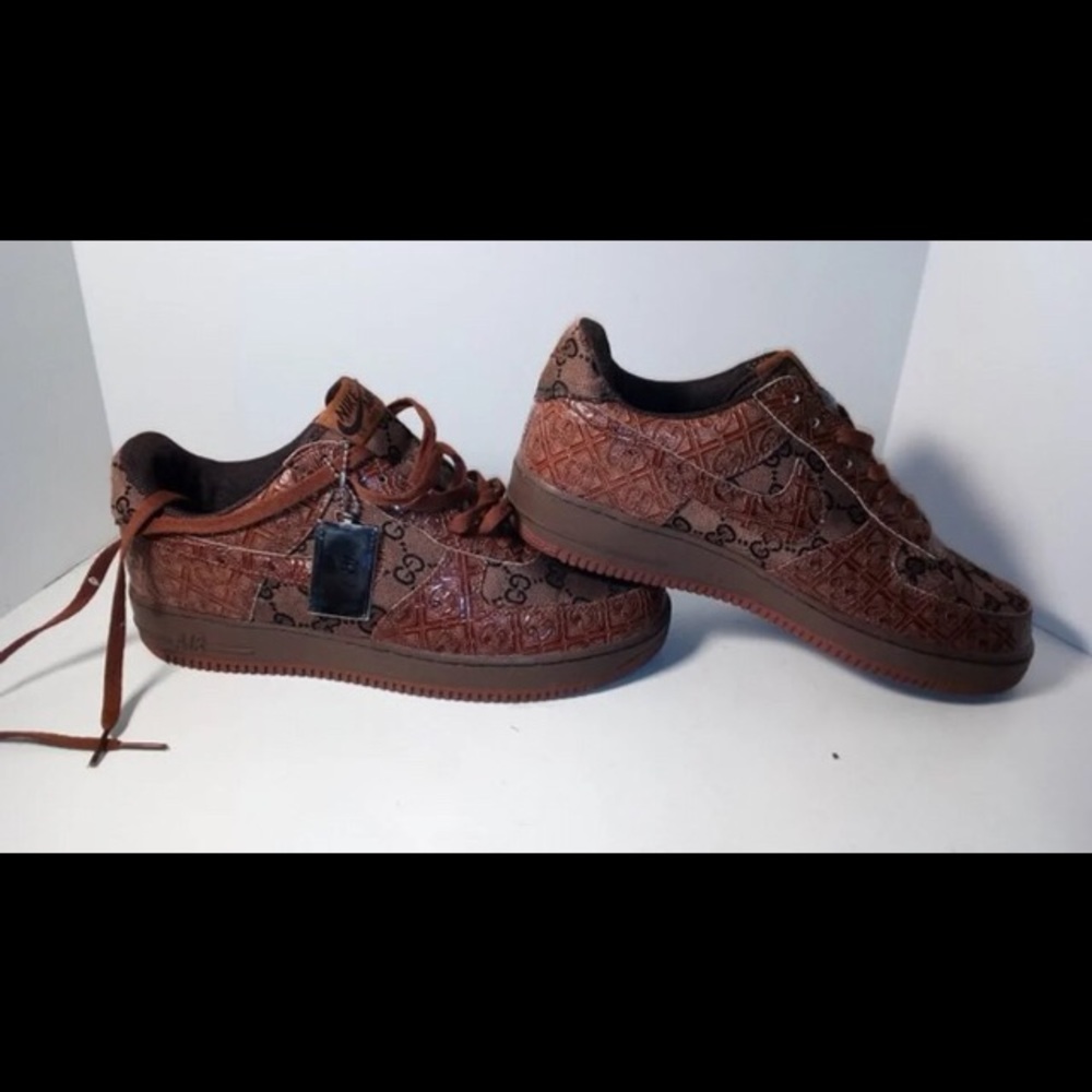 Custom Nike AIr Force 1’s Gucci Print Rare
